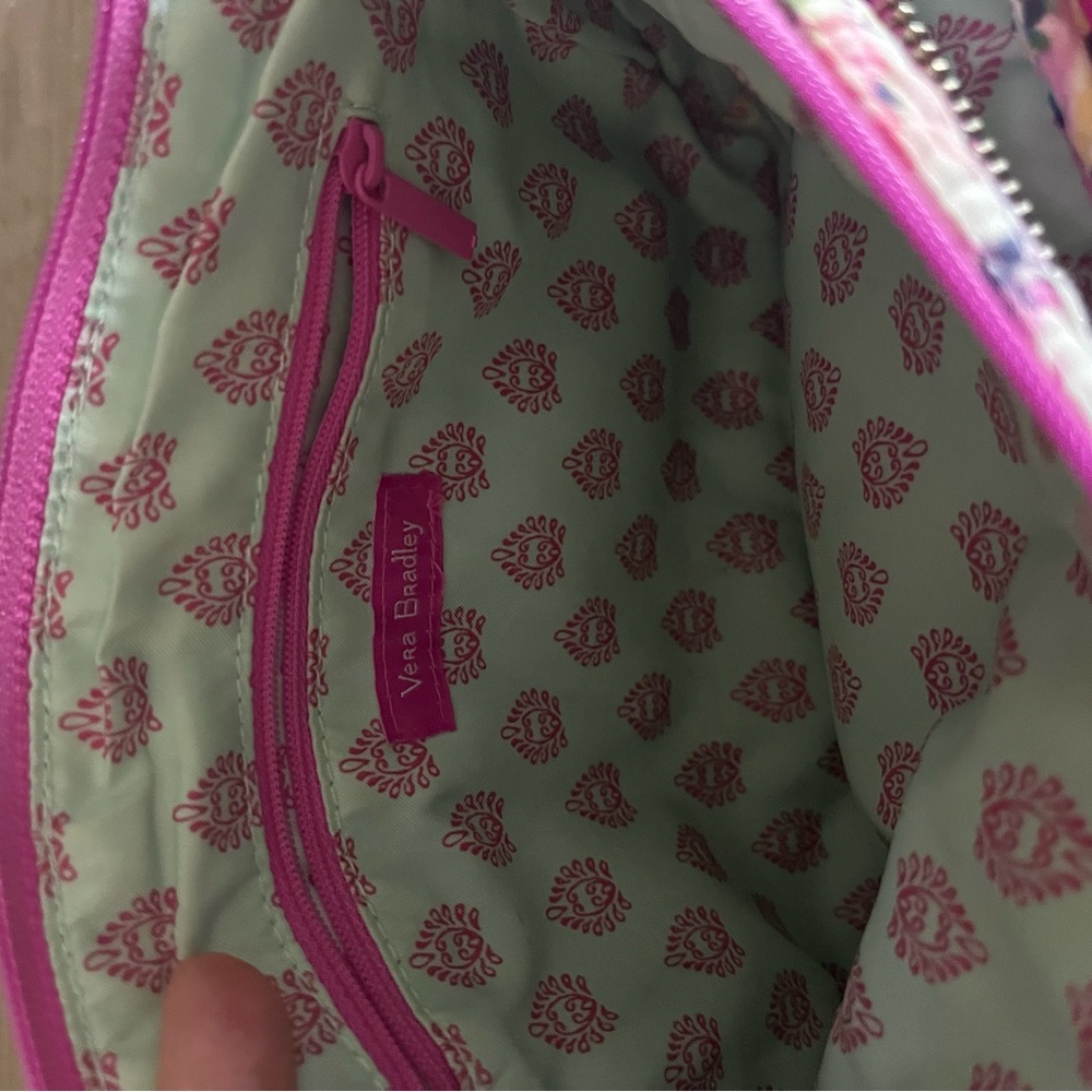 VERA BRADLEY Carson Hobo WILDFLOWER PAISLEY Shoulder Bag Purse Tote 10x6 - Picture 3 of 9